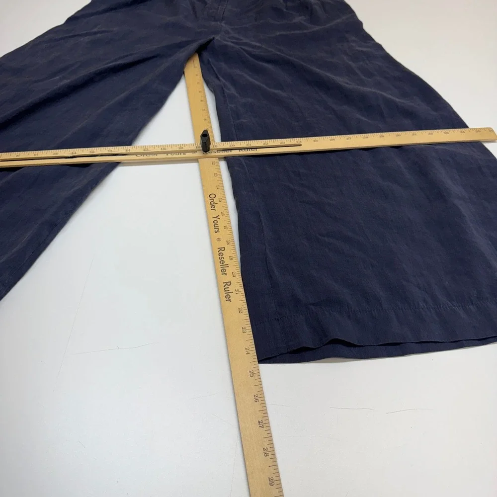 Zara Pants Womens XS Blue Wide Leg Culottes Flowy Minimalist